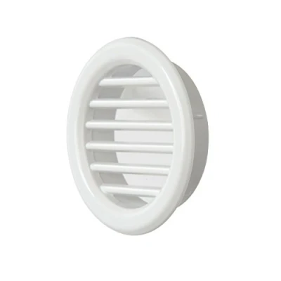 Image of La Ventilazione T3B Round Plastic Recessed Ventilation Grille, White, 32mm