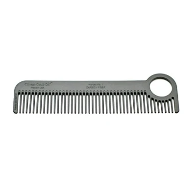 Image of Chicago Comb Model 1 Carbon Fiber, Pocket and Travel Comb, Anti Static, 14 centimeters, Made in USA