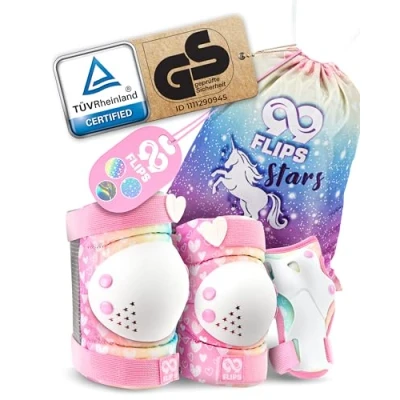 Image of 99FLIPS Knee Pads for Kids and Elbow Children Scooter Skate Size XS Pink