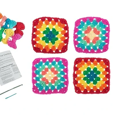 Image of Trimits &#039;My First&#039; Kit, Crochet, Granny Squares