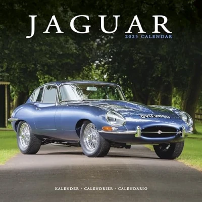 Image of Jaguar 2025 Square Wall Calendar Car, Classic Motor Calendar: Original Avonside Kalender [Mehrsprachig] [Kalender]