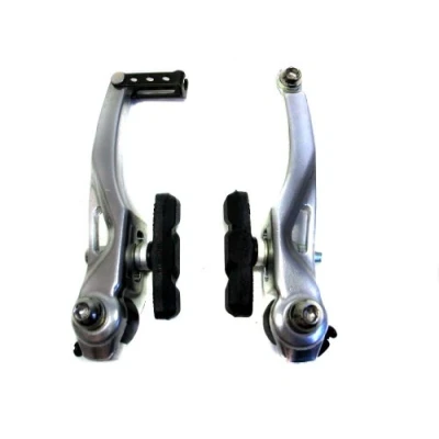 Image of Raleigh RKD431 Alloy V Brake 110mm Arms in Silver with Pads (Pair)