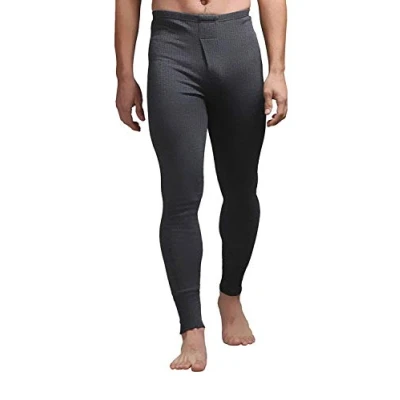 Image of HEAT HOLDERS Mens Winter Warm Cotton Thermal Underwear Bottoms Long Johns (X Large (39 41&quot; Waist), Charcoal)