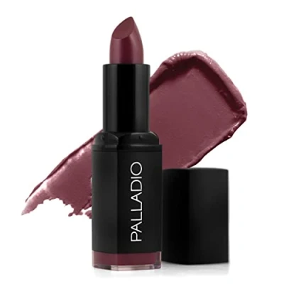 Image of Palladio Herbal Matte Lipstick, Velvet Wine, Creamy and Full Coverage Long Lasting Lipstick