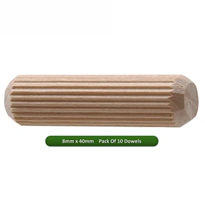 Image of Fort Fasteners Wooden Dowel 8mm x 40mm Pack of 10