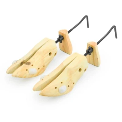 Image of KCT Mens Wooden Shoe Stretchers 6 12 Uk Tree Shaper Pair Adjuster Stretcher Widener