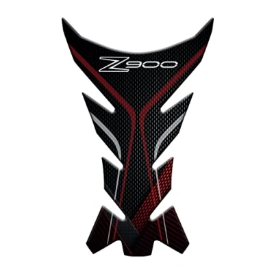 Image of 3D EFFECT ADHESIVE RESIN TANK PAD COMPATIBLE WITH KAWASAKI Z900 (RED)