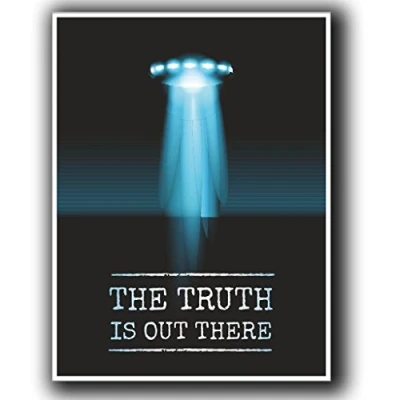 Image of 2 X 10cm/100mm UFO Alien Files Area 51 Vinyl SELF Adhesive Sticker Decal Laptop Travel Luggage Car Bike Sign Fun #4058