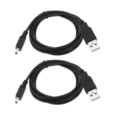 Image of ECSiNG 2pcs USB Charger Cord Calculators Charging Cable Data Compatible with Texas TI 84 Plus CE Nspire CX CAS Graphing Calculator Replacement