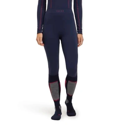 Image of FALKE Women&#039;s Maximum Warm 3/4 W TI Functional Yarn Quick Dry 1 Piece Base Layer Bottom, Blue (Space 6116) Trend, M