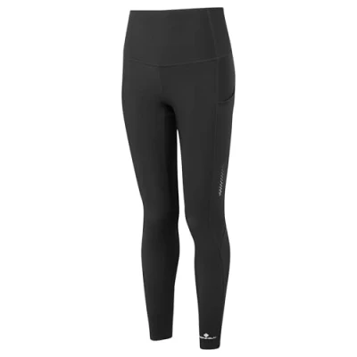 Image of Ronhill Running, Wmn&#039;s Tech Winter Tight, Black/Reflect, 10