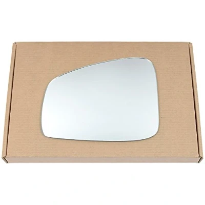 Image of Less4spares Wing Mirror Glass Left Compatible with Renault Megane mk3 2008 2016 STICK ON Passenger Near Side Convex