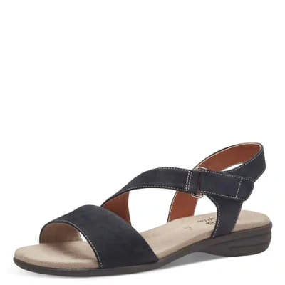 Image of Jana Women&#039;s 8 28167 42 Flat Sandal, Navy, 5 UK