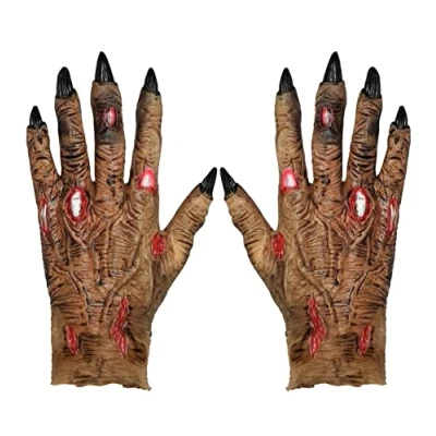 Image of Widmann 11012457 Zombie Hands, Black/Beige, Standard Size