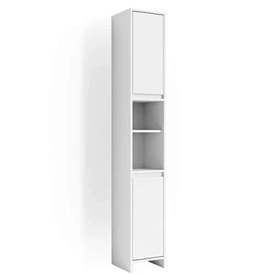 Image of Vicco Bathroom cabinet Emma, White, 30 x 190 cm