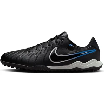 Image of NIKE Men&#039;s Legend 10 Academy Tf Sneaker, Black/Chrome Hyper Royal, 7 UK