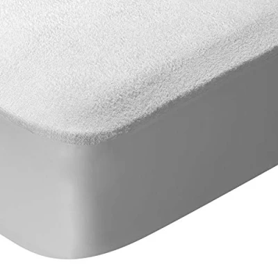 Image of Pikolin Home Waterproof Terry and Breathable Absorbent Mattress Protector, Oeko Tex Certified, for 90 cm Beds, up to 32 Height Topper x 190/200