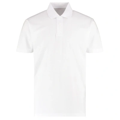 Image of Kustom Kit Mens Short Sleeve Polo Shirts, White, XXXXX Large. KK422