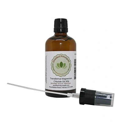 Image of Magnesium Oil Drops 110ml (with Atomiser Top) Pure Transdermal Chloride Zechstein Sourced