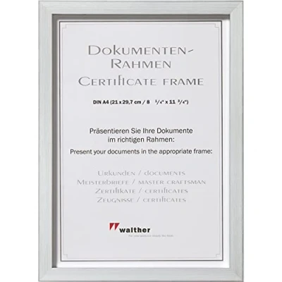 Image of walther Design Photo Frame Silver 21 x 29,7 cm (DIN A4) Construction JK130S