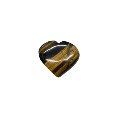 Image of VIE Naturals Small Crystal Heart, 2 3cm, Tiger Eye