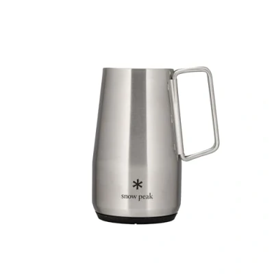 Image of Snow Peak Shimo Stein 700 Stainless Steel Insulated Beer Mug, Titanium