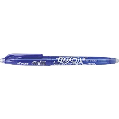 Image of Pilot Frixion Erasable Rollerball Pen Fine 0.5mm Tip Blue, Box of 12