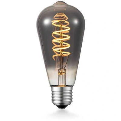 Image of Lucande LED bulb E27 ST64 4W 1,800K dimmable titanium