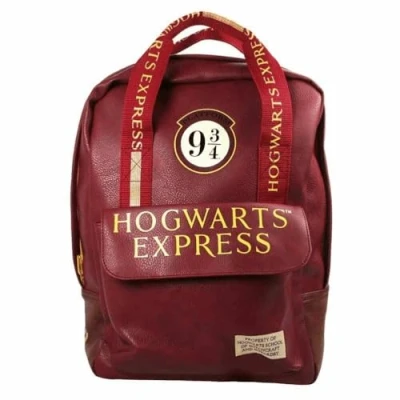 Image of Harry Potter Hogwarts Express Backpack Rucksack School Bag Double Handle Retro Travel