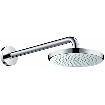 Image of hansgrohe Croma Eco Bathroom Shower Drencher Head 220 Wall Mounted Chrome Round