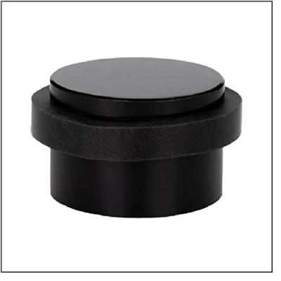 Image of EVI Herrajes I 140 NG Adhesive Door Stop, Painted Black Rubber, 28Ø x 20mm