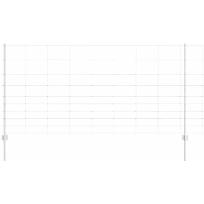 Image of Fence Posts 22 pcs U Channel 120 cm Galvanised Steel Vidaxl
