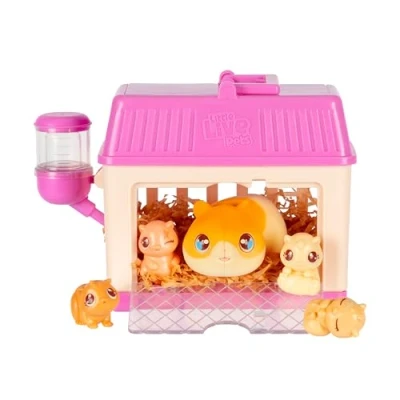 Image of Little Live Pets Mama Surprise Minis Hamster, Care For Your Hamster or Bunny in Their Hutch To Reveal 2, 3, 4 Mini Babies