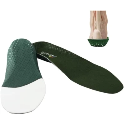 Image of Slimflex Green Arch Support Insoles for Men and Women Pronation Supination Balancing Moderate (UK Size 8)