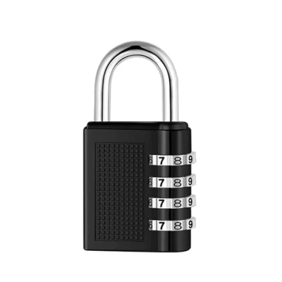 Image of HRLORK Combination Padlock 1 Packs School Locker Lock Outdoor Weatherproof Digit Resettable Code Black