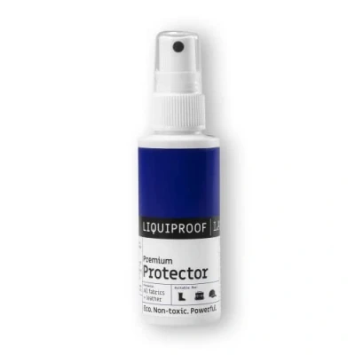 Image of Liquiproof LABS Premium Protector Spray 50ml long lasting waterproof and stain protection For leather, suede, nubuck, sheepskin fabrics. use on shoes, handbags, trainers, boots clothing
