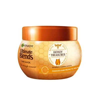 Image of Garnier Ultimate Blends Hair Mask Honey Treasures Strengthening Treatment for Dry, Fragile 300 ml