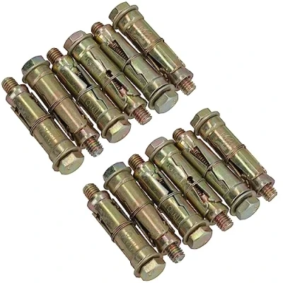 Image of M8 8mm x 60mm Expansion Rawl Bolt for Masonry Sleeve Anchors Fastener 12pk