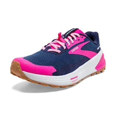 Image of BROOKS Women&#039;s Catamount 2 Sneaker, Pecoat/Pink/Biscuit, 6 UK