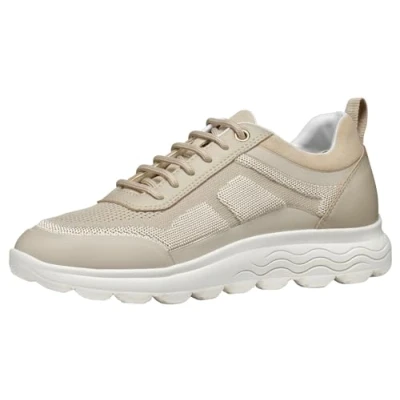 Image of Geox Women&#039;s D Spherica C Sneaker, Lt Taupe, 4 UK