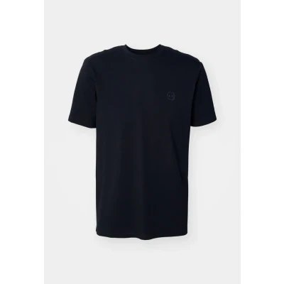 Image of Armani Exchange Men&#039;s Basic Pima Round Neck T Shirt, Blue (Navy 1510), X Small
