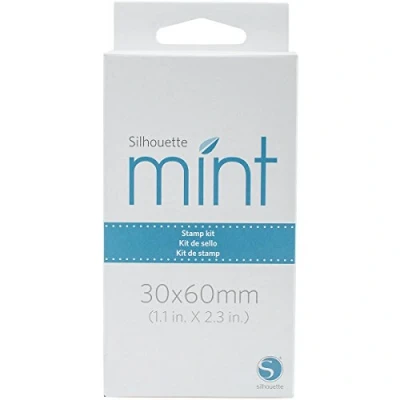 Image of Silhouette kit contains all the materials you need to create your own custom stamps Mint machine, 1 Count (Pack of 1)