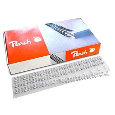Image of Peach PW095 01 10mm Wire Binding Combs Silver