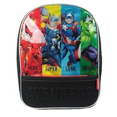 Image of Marvel Avengers Wally Official School Bag for Boys Girls Adults Travel Rucksack Kids Backpack Captain America Thor Iron Man Hulk