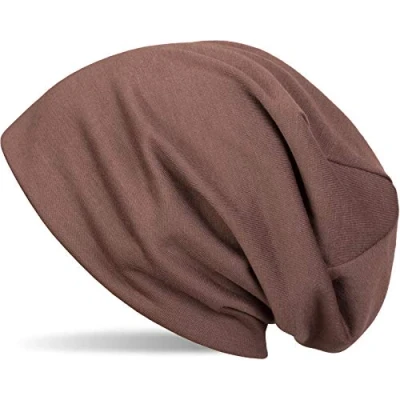 Image of styleBREAKER Classic Beanie hat, Summer, Light, Unisex 04024018, Colour:Mottled Apricot