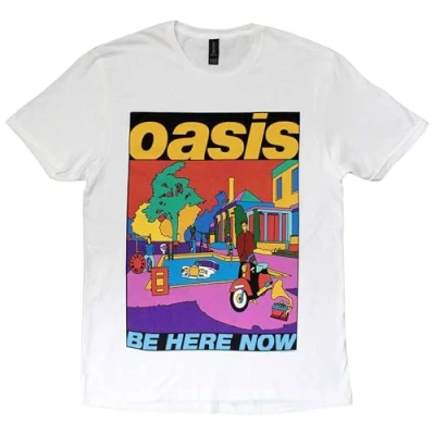 Image of Paradiso Clothing BE HERE NOW Illustration Print Tshirt, Women&#039;s, Size: XXL, White