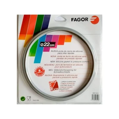 Image of Fagor M18804554 Rubber Pressure Cooker Compatible with an Inner Diameter of 22 cm, Silicone, Grey