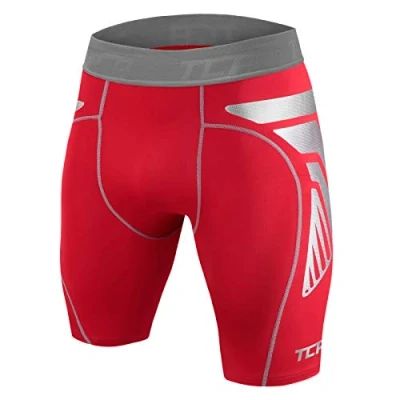 Image of TCA Boys&#039; CarbonForce Pro Compression Base Layer Shorts Thermal Under Gear Blueprint, 6 8 Years