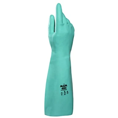 Image of Mapa Professional ULanitril 480 ULa Long Chemical Handling Gloves Size 8 Medium (One Pair)
