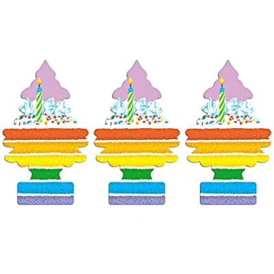 Image of LITTLE TREES Air Freshener Tree LTZ085 Celebrate Fragrance for Car Home Boat Caravan Triple Pack